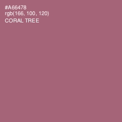 #A66478 - Coral Tree Color Image